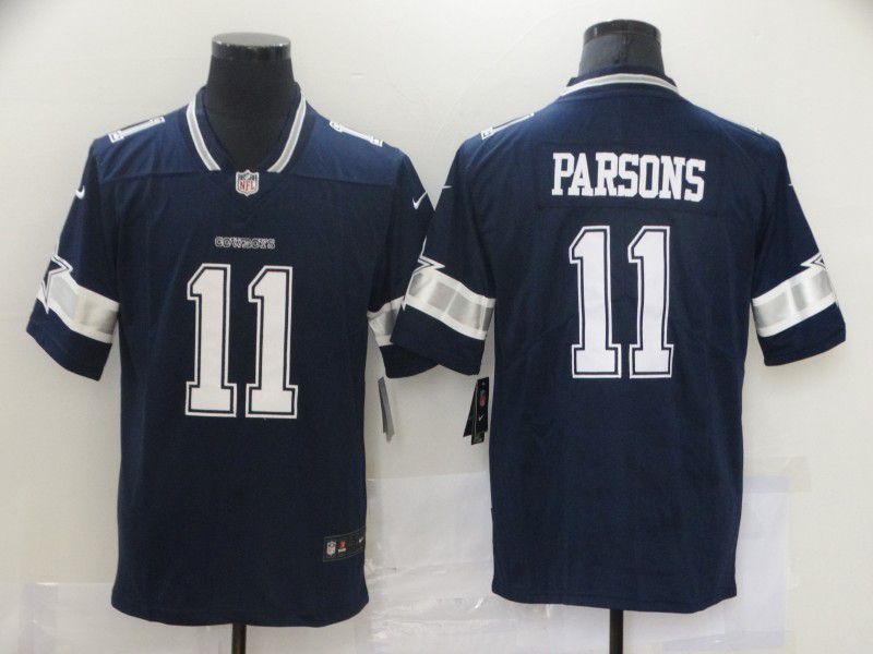Men Dallas Cowboys #11 Parsons Blue New Nike Vapor Untouchable Limited 2021 NFL Jersey